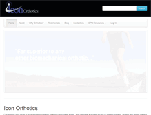 Tablet Screenshot of iconorthotics.com